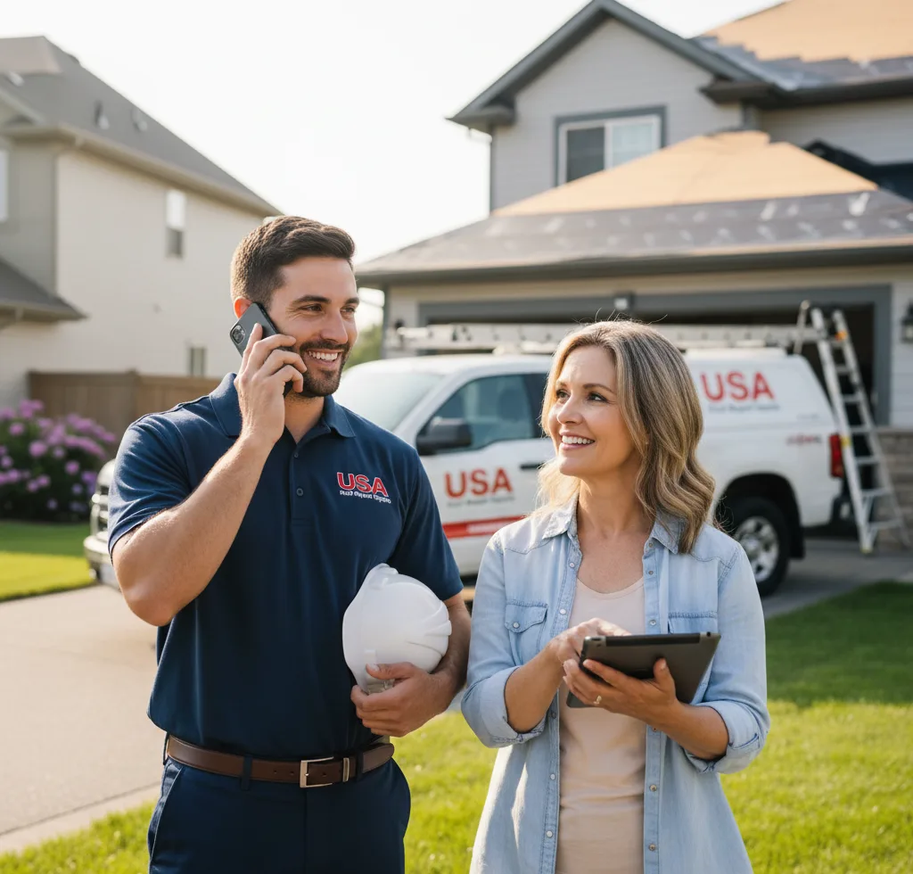 USA Roof Repair Experts customer support in Indianola